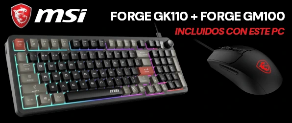 Epical-Q con teclado y ratón MSI incluido