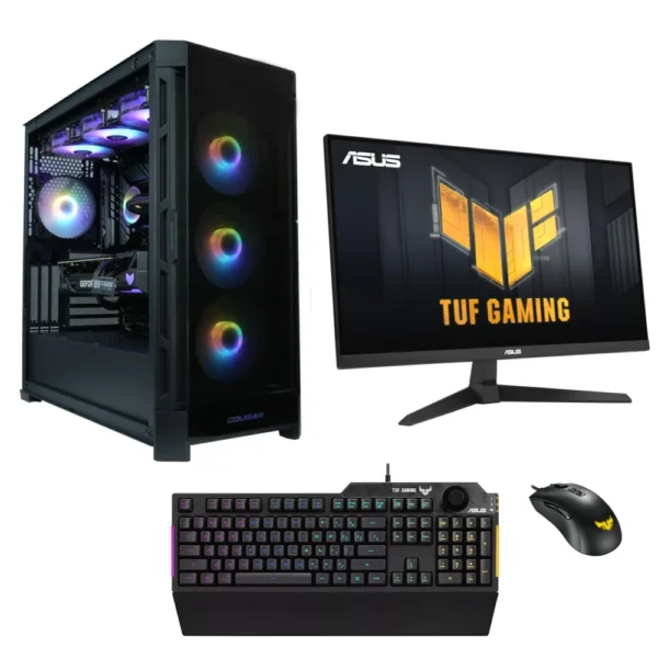 Epical-Q Pack Gaming Gplus120 AMD Ryzen 7 7800X3D, 32GB, 1TB NVME, RTX 5070Ti 16GB + Windows 11 Pro + Monitor 27" 180Hz + Combo TUF