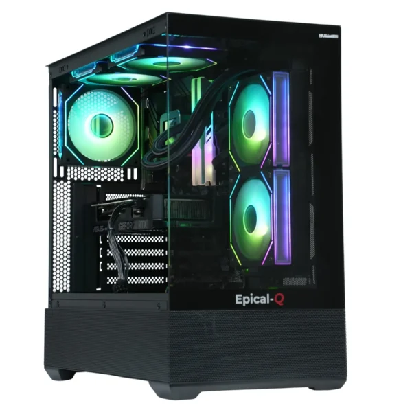 Epical-Q Aleac Plus AMD Ryzen 7 9800X3D, 32GB, 2TB SSD NVME, RTX 5070+ Windows 11 Pro Epical-Q Aleac Plus AMD Ryzen 7 9800X3D, 32GB, 2TB SSD NVME, RTX 5070+ Windows 11 Pro
