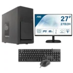 Epical-Q Pack SOHO4 Intel Core i5 12400, 16GB, 1TB SSD NVME + Windows 11 Pro + Monitor 27" + Teclado + Ratón