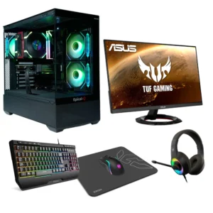 Epical-Q Pack Gaming GPlus20 Intel Core i5 12400F, 16GB, 1TB SSD +1TB HDD, RTX 3050, Windows 11 Home + Monitor 24" + Combo Gaming