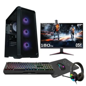 Epical-Q Pack Gaming Epic115 AMD Ryzen 7 8700F, 32GB, 1TB NVME, RTX 5070 12GB + Windows 11 Pro + Monitor 27" 180Hz + Combo Gaming